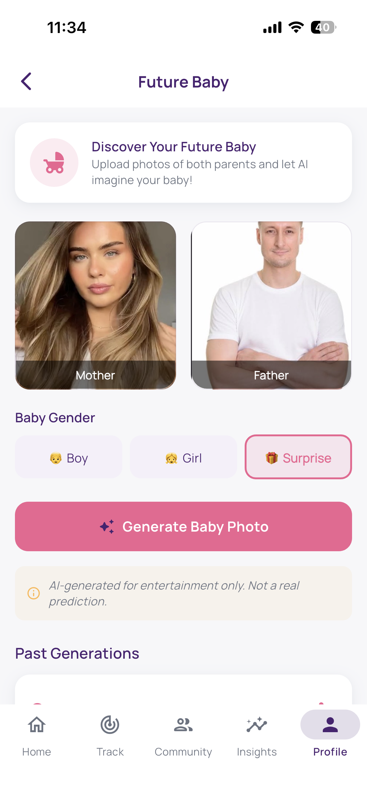 Future Baby feature